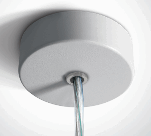 WHITE ROUND SUSPENSION BASE FOR PROFILES