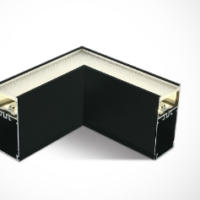 BLACK UGR19 LED CORNER 8W CW FOR 38150A 38151A 230V