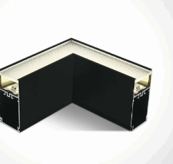 BLACK UGR19 LED CORNER 8W CW FOR 38150A 38151A 230V