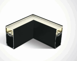 BLACK UGR19 LED CORNER 8W CW FOR 38150A 38151A 230V