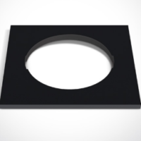 BLACK DECORATIVE BASE SQUARE FOR 10105H
