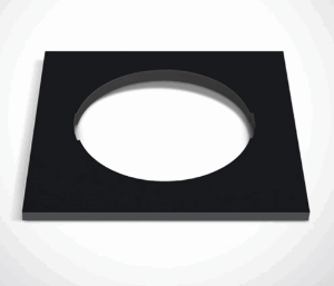 BRASS DECORATIVE BASE SQUARE FOR 10105H