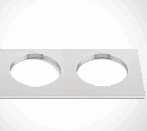 WHITE DECORATIVE BASE SQUARE DOUBLE FOR 10105H