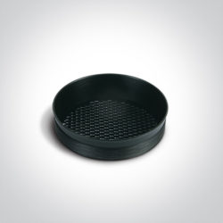 BLACK RING WITH HONEYCOMB