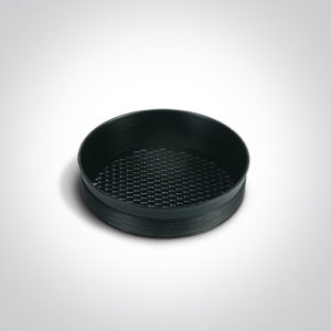 BLACK RING WITH HONEYCOMB