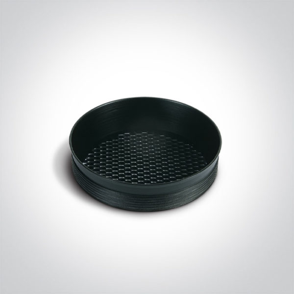 BLACK RING WITH HONEYCOMB