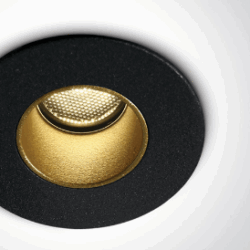 > BLACK LED 2W WW 700mA IP65 DARK LIGHT