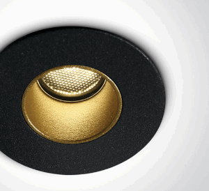 > BLACK LED 2W WW 700mA IP65 DARK LIGHT