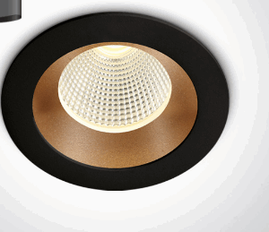 BLACK/BRASS LED 3W WW 350mA DARK LIGHT