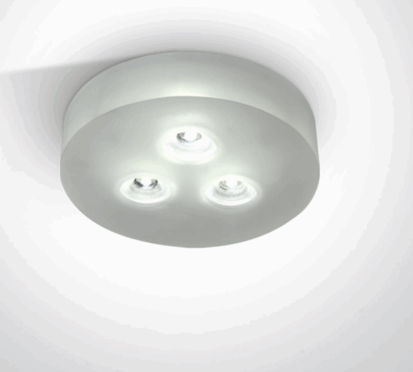 GLASS RECESSED 3x1w DL 350mA