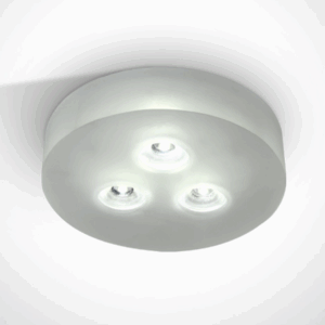 GLASS RECESSED 3x1w WW 350mA