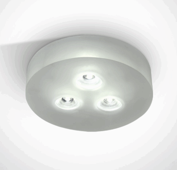 GLASS RECESSED 3x1w WW 350mA