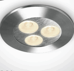 ALUMINIUM LED WARM 3x1w 35d 350mA