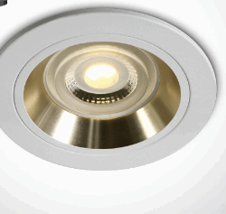 WHITE GU10 10W GOLD REFLECTOR