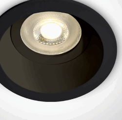 BLACK 10W GU10 DARK LIGHT