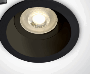 BLACK 10W GU10 DARK LIGHT
