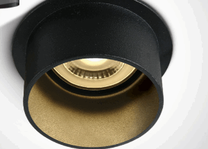 BLACK GU10 10W DARK LIGHT