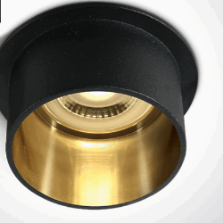 > BLACK GU10 10W DARK LIGHT**