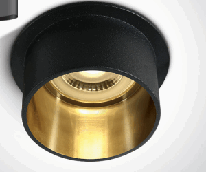 > BLACK GU10 10W DARK LIGHT**