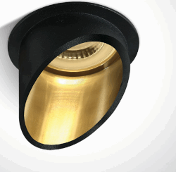 BLACK GU10 10W DARK LIGHT