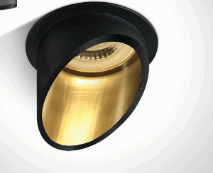 BLACK GU10 10W DARK LIGHT
