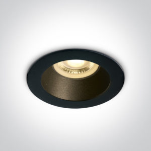 BLACK GU10 10W BLACK REFLECTOR DARK LIGHT**