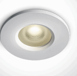 WHITE PRISMATIC GU10 10W IP65