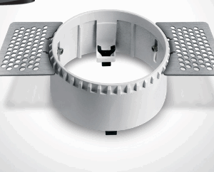 WHITE GU10 10W TRIMLESS DARK LIGHT WITHOUT REFLECTOR
