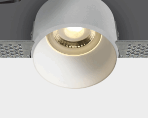 WHITE TRIMLESS GU10 10W DARK LIGHT