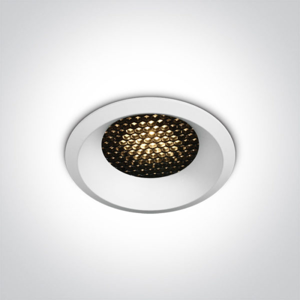 > WHITE LED 6W WW IP20 36deg 350mA DARK LIGHT HONEYCOMB***