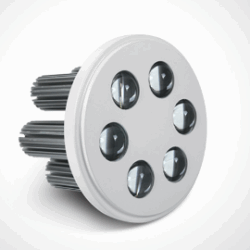 R111 WHITE LED DL 6x3w 35d 350/700mA