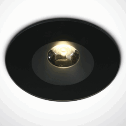 BLACK LED 6W WW 25deg IP65 100-240V