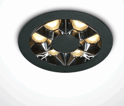 BLACK RECESSED LED 6W WW IP20 38deg 230V DARK LIGHT