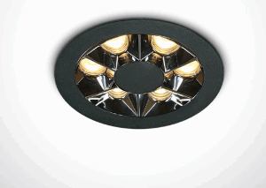 BLACK RECESSED LED 6W WW IP20 38deg 230V DARK LIGHT