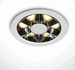 WHITE RECESSED LED 6W WW IP20 38deg 230V DARK LIGHT
