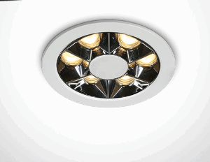 WHITE RECESSED LED 6W WW IP20 38deg 230V DARK LIGHT