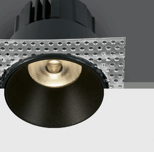 BLACK COB LED 6,5W WW 700mA 38deg IP54 TRIMLESS