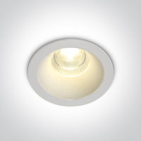 Spot encastré COB “Dark Light” fixe 7 W, 3000 K, blanc