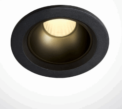 BLACK LED 7W WW IP20 45deg 230V DARK LIGHT