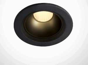 BLACK LED 7W WW IP20 45deg 230V DARK LIGHT