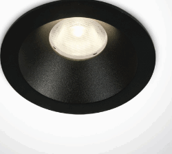 BLACK LED 8W WW 36deg IP20 230V DARK LIGHT