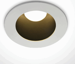 WHITE LED 8W WW IP20 230V DARK LIGHT BLACK REFLECTOR