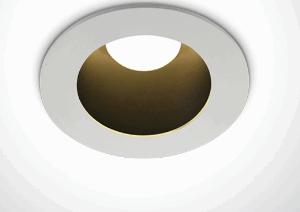WHITE LED 8W WW IP20 230V DARK LIGHT BLACK REFLECTOR