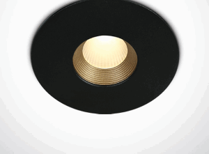 BLACK COB LED 8W WW 36deg IP54 230v DARK LIGHT