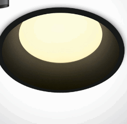BLACK LED 9w CW IP20 230V 100deg DARK LIGHT