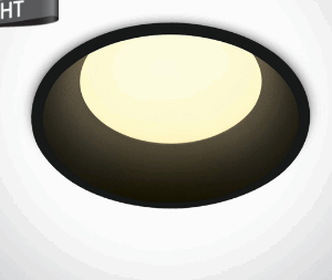 BLACK LED 9w WW IP20 230V 100deg DARK LIGHT