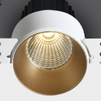 BRASS COB LED 12W WW 40deg 700mA 2-STEP TRIMLESS DARK LIGHT