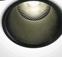 BLACK LED 10W WW 24deg IP20 230V DARK LIGHT
