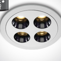 WHITE RECESSED LED 10W WW IP20 38deg 230V DARK LIGHT