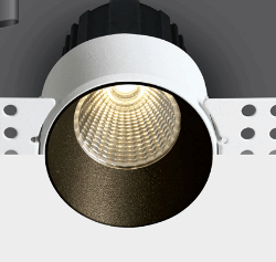 BLACK COB LED 12W WW 40deg 700mA 2-STEP TRIMLESS DARK LIGHT